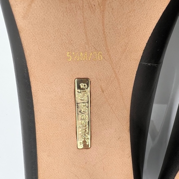 Louise et Cie Pointed Toe Black Heels Size 5 1/2 Women's - Picture 3 of 7